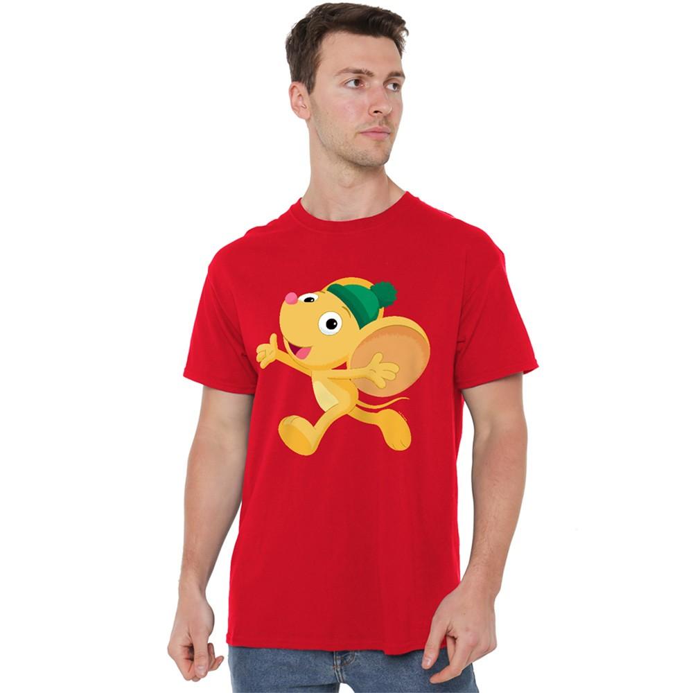 Sesame Street Furry Friend Little Mouse T-Shirt S-4XL Red XXXXL