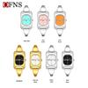 Oufanni Elegant Ladies' Waterproof Square Quartz Wristwatch - Lightweight Luxury Alloy Design.