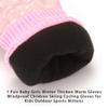 1 Pair Cold Winter Children Skiing Glove Portable Snow Knitting Gloves Wind-proof Warm-keeping Mittens Warming Outdoor