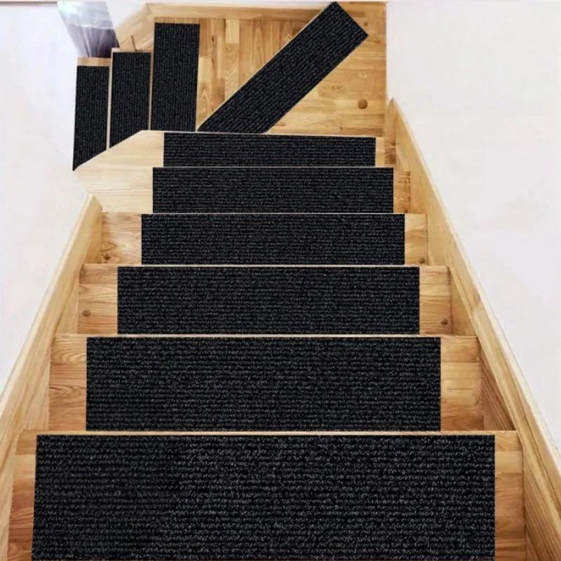 1PC Stair Tread Carpet Mats Self-adhesive Floor Mats Door Mats Step Staircase Non Slip Pads Protection Cover Pads Home Decor