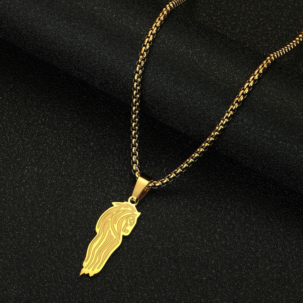 Kinitial Rohan Crest Pendant Necklace Lord of The Rings Jewelry LOTR Fan Gift Rohan Charm Christmas Gift