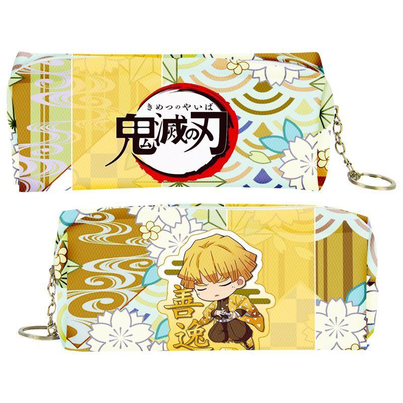Slayer Demon Cartoon Animation Peripheral Pencil Case Stationery Box Pencil Coin Purse PU Zipper Nezuko Mitsuri Butterfly Ninja