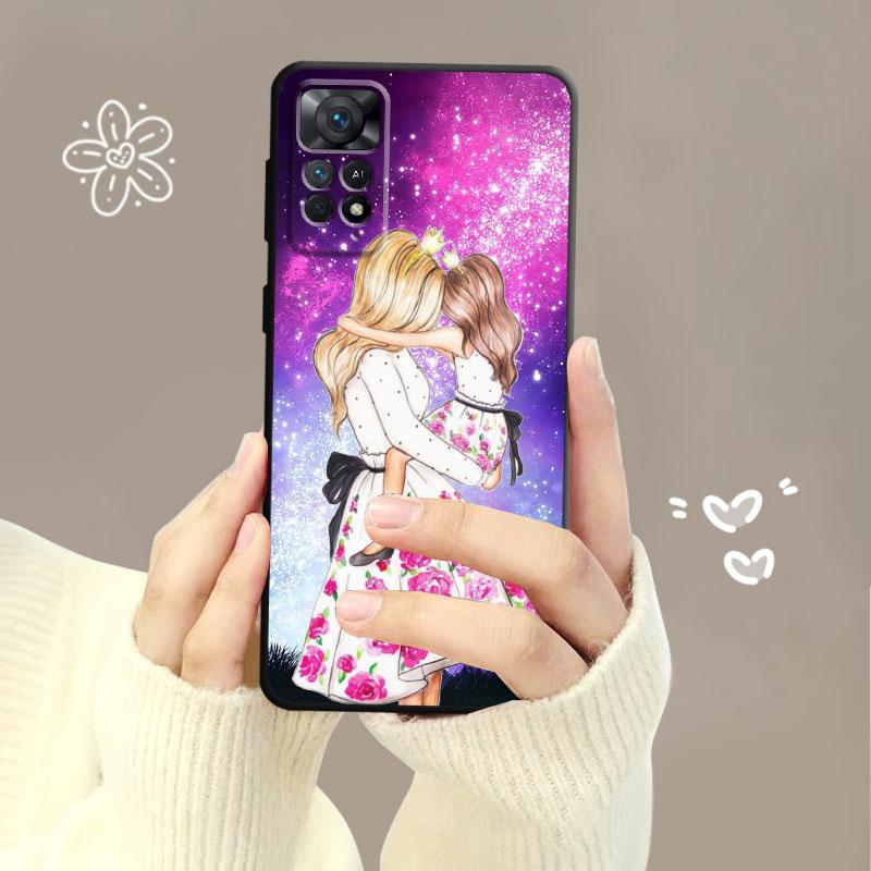 Husa de telefon pentru Xiaomi Redmi Note 12 11t 11s 11 10 8 Pro 9 9s 9t 8t pentru Mi 10 8 9a 9c 10c K40 Moda Femeie Fata Super Mama Bebeluş