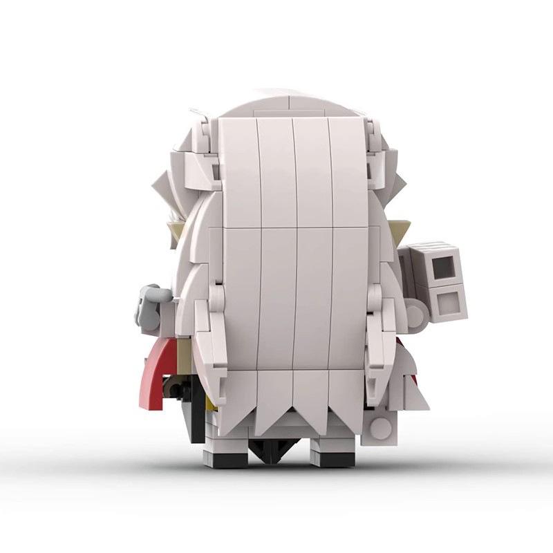 MOC Building Blocks Square-Headed Figure Set, Sesshoumaru Anime Action Figure, Assembly Model, Figurine, and Related Merchandise