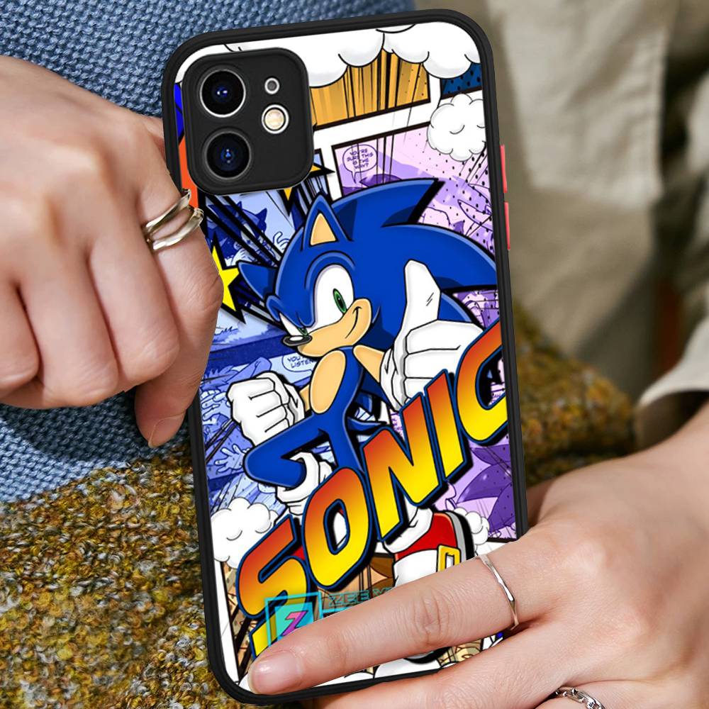 

Game S-Sonic Movie Anime Phone Cases For IPhone 16 15 14 Plus 13 12 11 Pro Max Matte Oft Bumper Phone Cover iphone Xs Max