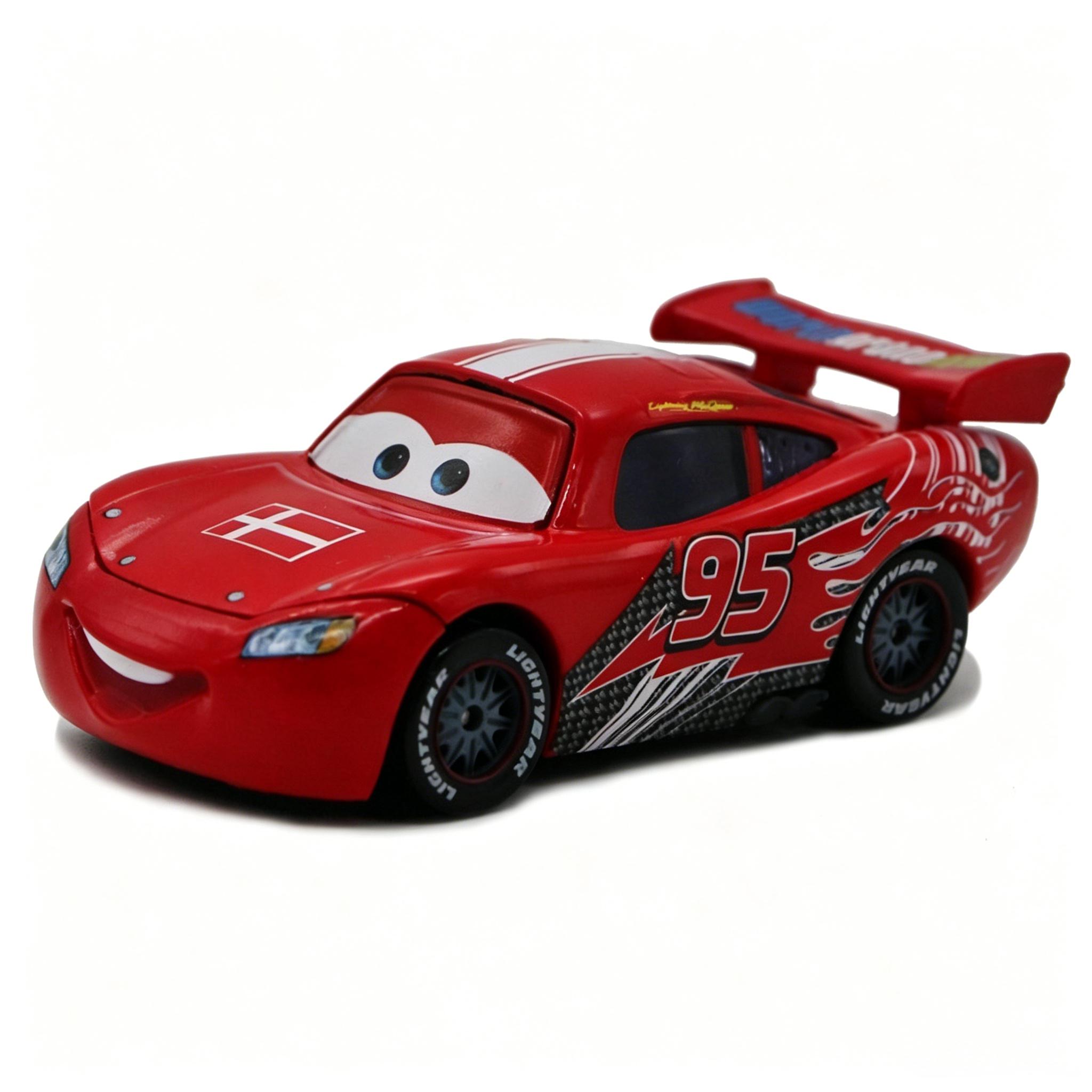 1:55 Alloy Car Model Set, Simulated Racing Engineering Vehicles Collectible Festival Gifts for Kids Denmark s McQueen