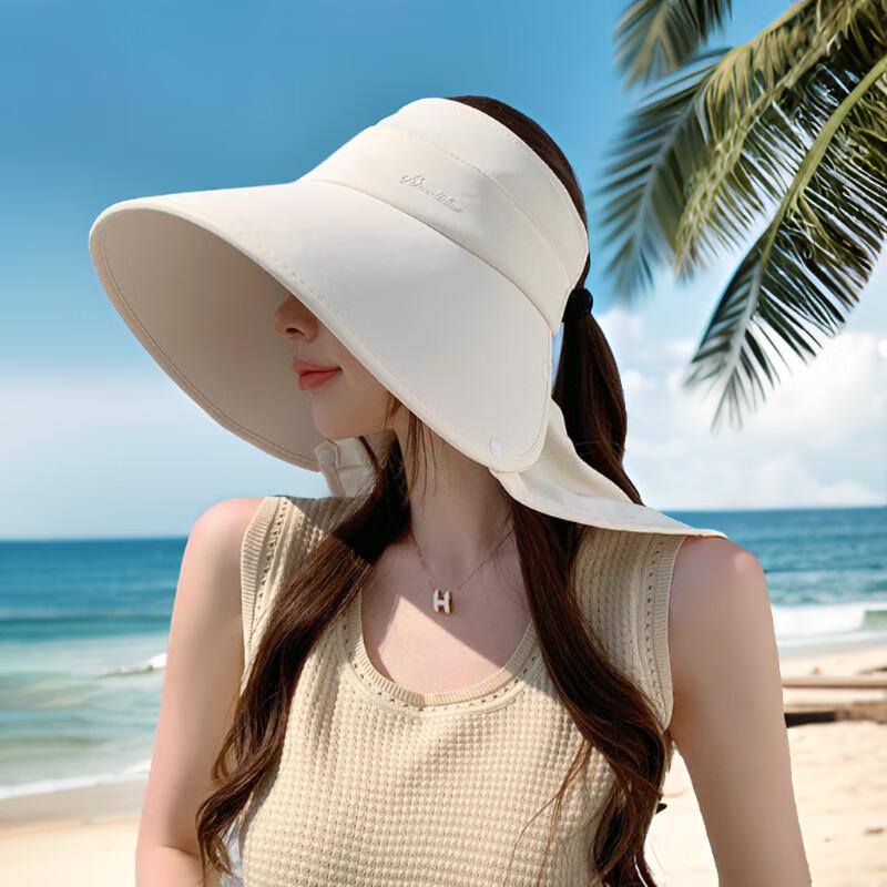 Large Brim Detachable Shawl Sun Hat