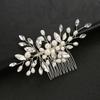Europe and America Cross Border Bridal Wedding Handmade Pearl Hair Comb Factory Direct Sales