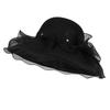 Summer hollow breathable sun protection hat, women's mesh bow fisherman hat, large brim sun hat