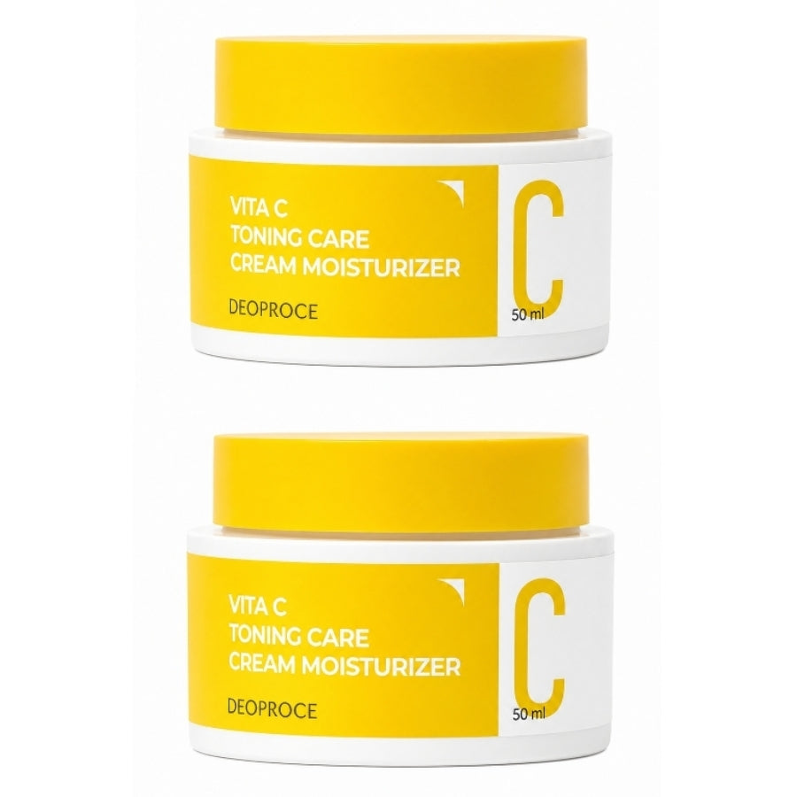 Deoproce Vita C Toning Care Cream Moisturizer 50ml*1Pc/2Pcs/4Pcs