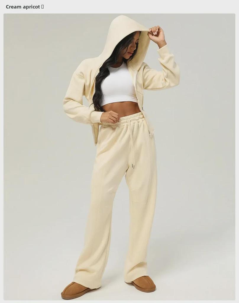 Women's High-Waist Wide-Leg Yoga Pants: Casual Athletic Drape Trousers for Autumn and Winter