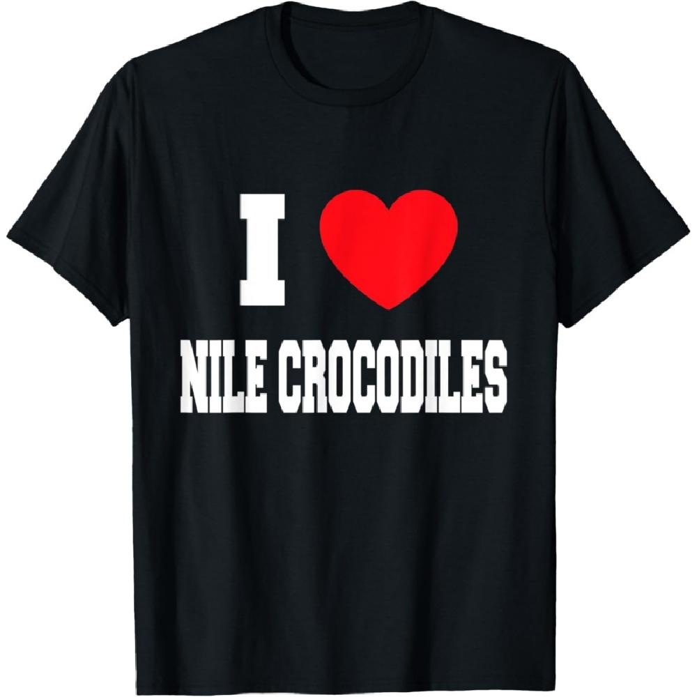 I Love Nile crocodiles T-Shirt XXXXXL чёрный