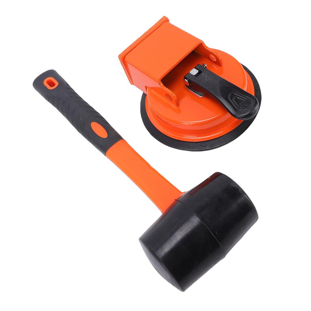 Bodenfugen-Reparaturwerkzeug Gummi-Saugnapf und Hammer Boden-Greifer-Set für Laminat-Hartholzböden