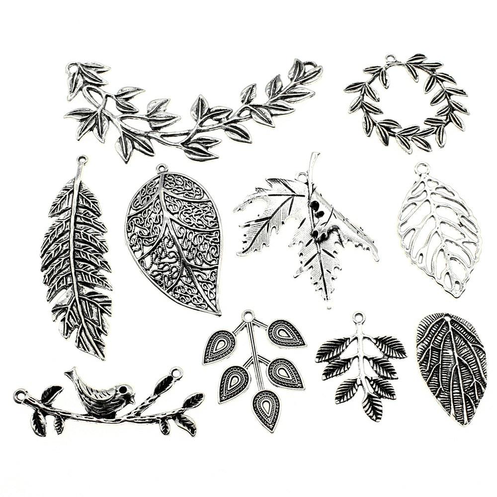 WYISYWG 30 Gram Charm Making Jewelry Leaf And Branch Random for DIY Jewelry Findings Hand Made Craft K1294