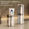 Travel Wash Cup Portable Toothbrush Cup Detachable Mouthwash Cup Leak-Proof Toiletries Storage Box for Travel Business Trips