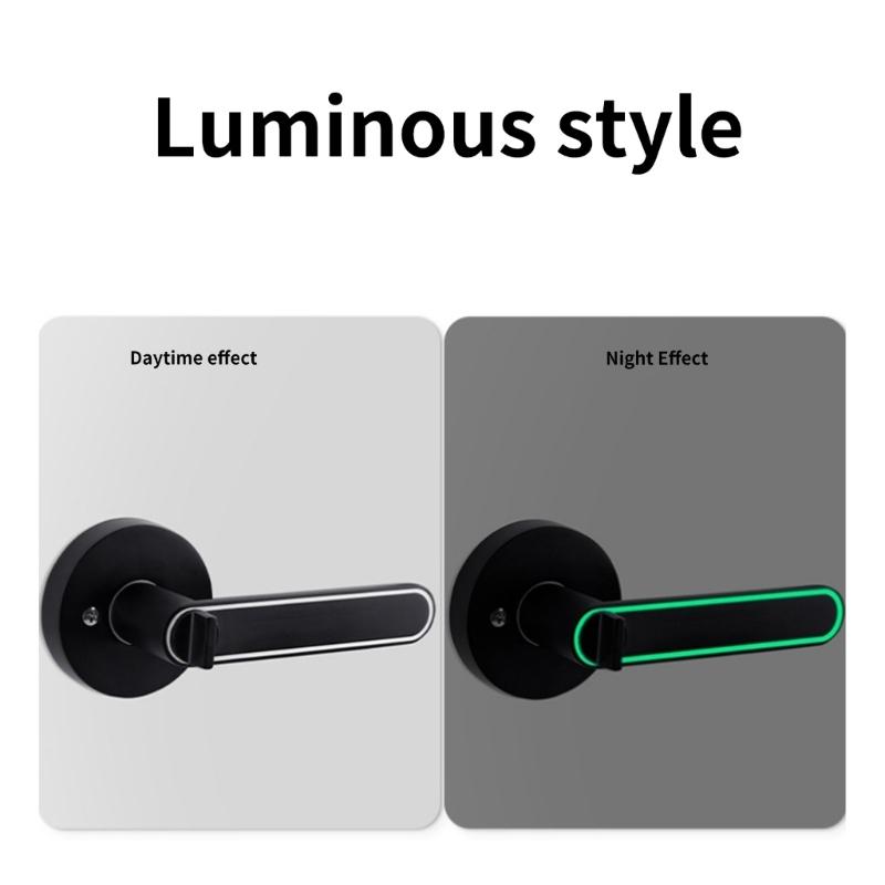 Door Levers Lock with Door Stoppers and Hinges Left/Right Handed Door Levers Handle Lock Bathroom Privacy Lock Enduring