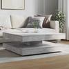 Vidaxl Stolik Kawowy Obrotowy 360 Stopni Betonowy Szary 90X90X34,5 Cm