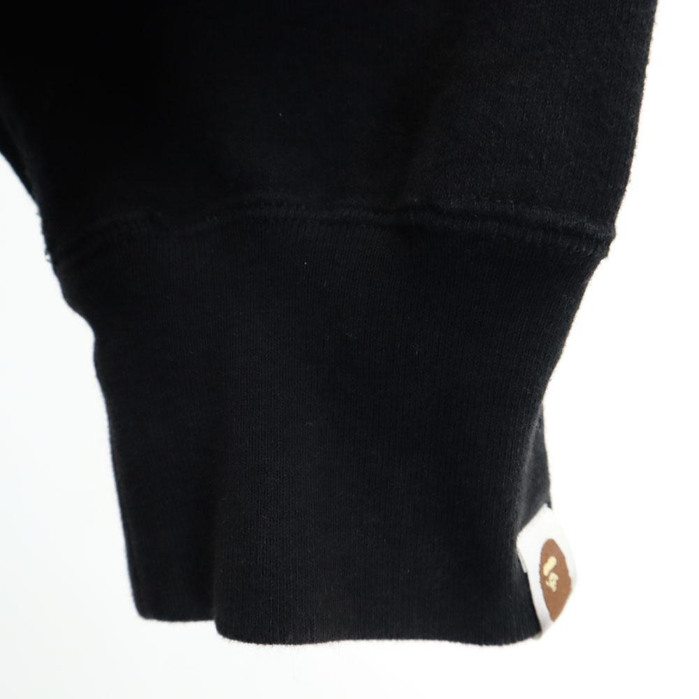 A BATHING APE Back print Long sleeve sweat trainer 2XL black Back brushed Men's Used
