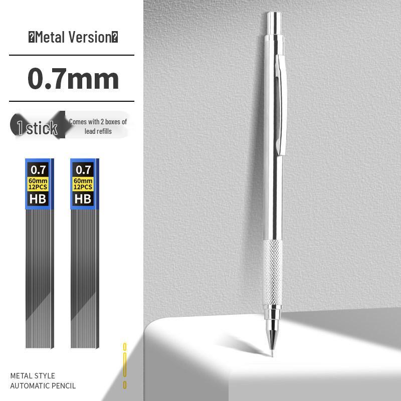 2.0 Metal Mechanical Pencil, Low Center of Gravity, No Sharpening Needed, Ideal for Drawing
