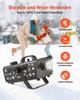 Snow Machine, Powerful 650W Handheld/Hanging Fake Snow Maker, Snowflake Making Machine with Portable Handle, Outdoor & Indoor Artificial Snowflake