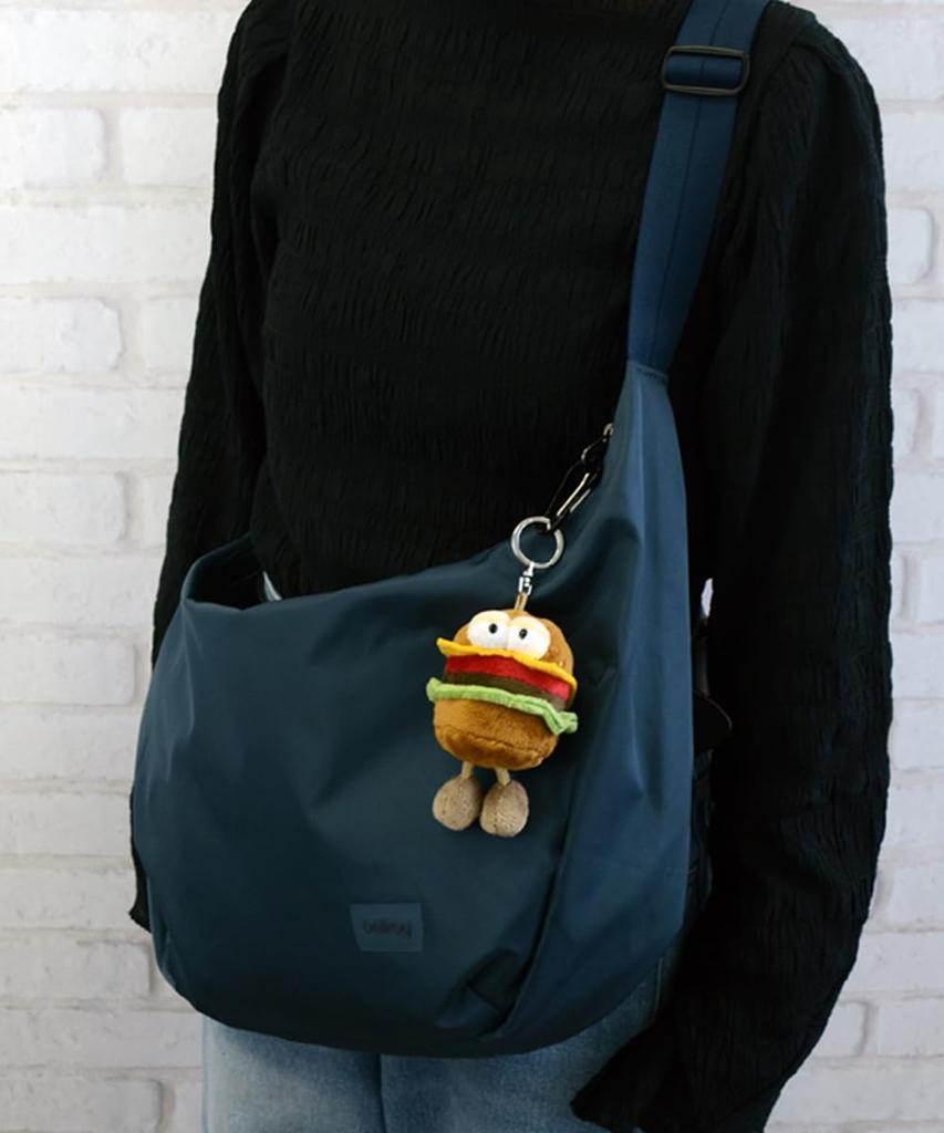 NICI Yummy Brothers Hamburger Keychain 10cm Keyring