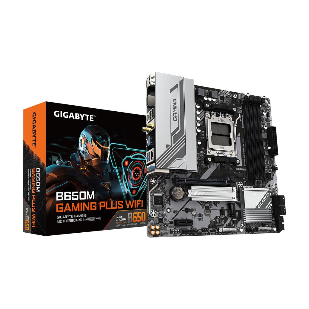Gigabyte B650M GAMING PLUS WIFI AMD Ryzen Series Processors Compatible Socket AM5 Motherboard MB6616 9000/8000/7000 Micro-ATX