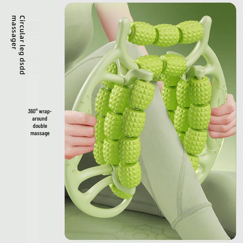 29-Wheel Leg Massager: Slim Thighs & Calves, Relaxes Muscles, Beauty Leg Device, Multi-Functional Ring Roller.