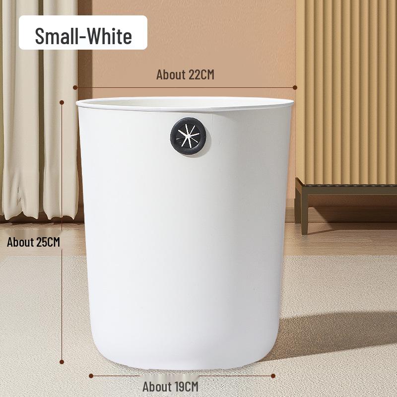 Large Capacity Lidless Trash Can for Bathroom and Kitchen - Waste Paper Basket, 2025 Model