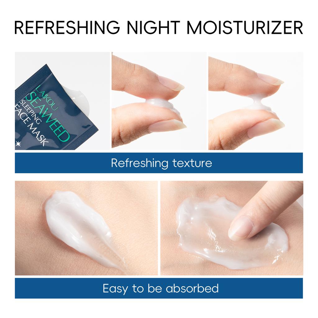 LAIKOU Algae Sleep Facial Mask 3g 15 Pcs Bagged Facial Mask