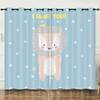 Curtains European And American Cartoon Animals Bear Deer Digital Printing Blackout Curtain Bedroom Punching