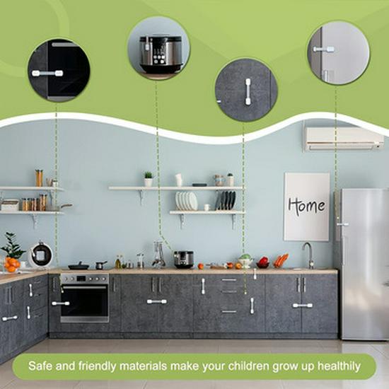 Child Safety Anti-Open Lock for Drawers, Cabinets, and Refrigerators