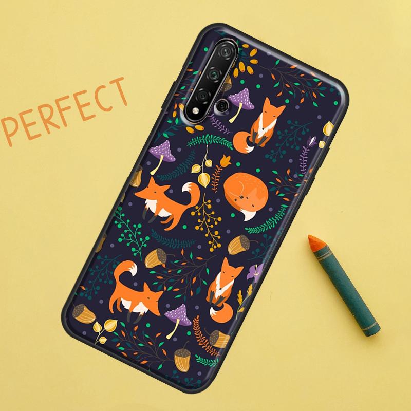 Winter Fox Foxes For Huawei Nova 8i 12i 11i 12s Y73 Y72 Y61 Y91 Y90 Y70 Y60 9 10 SE P30 P40 Lite P60 Pro Case