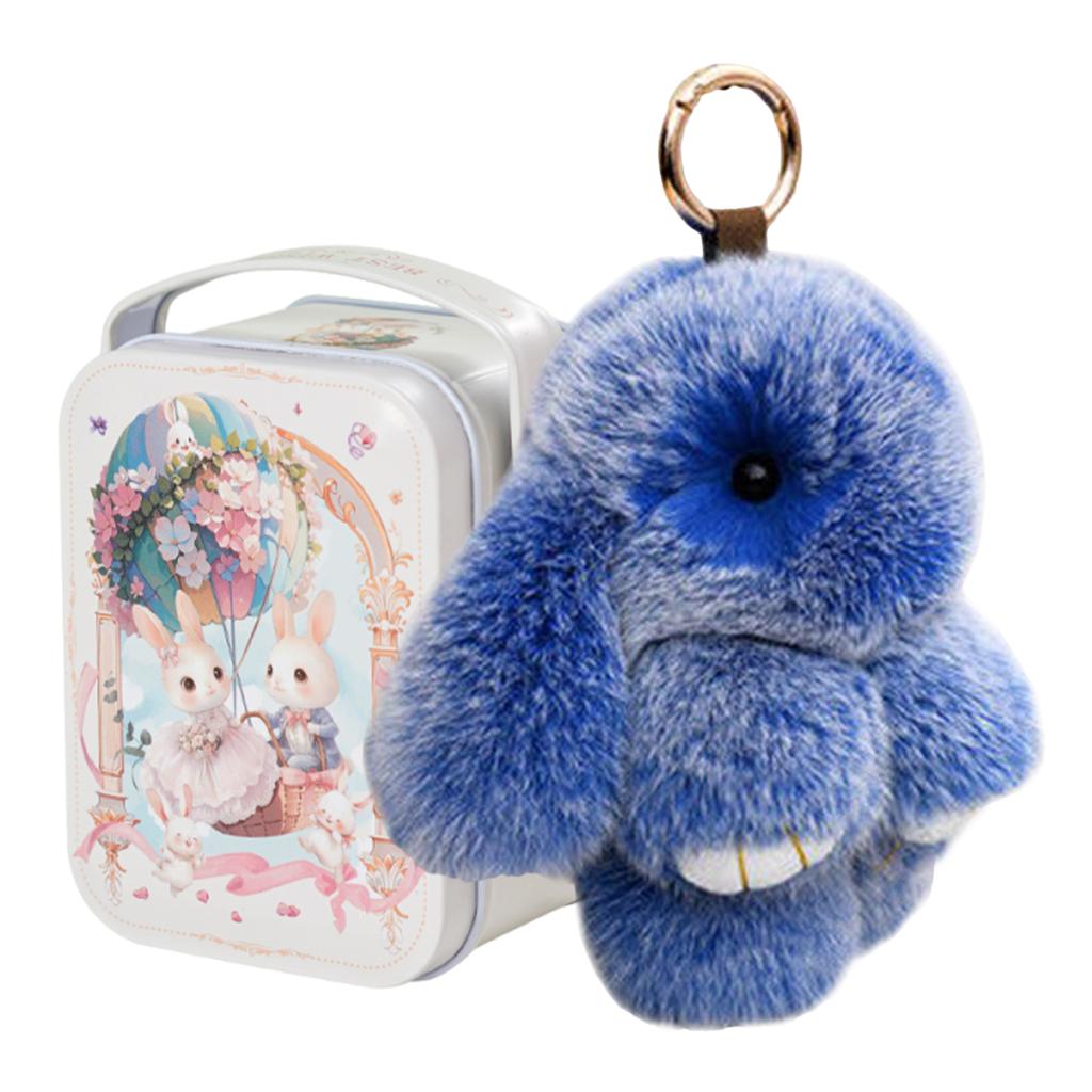 15cm Fluffy Bunny Keychain Rabbit Fur Keychain Women Bag Car Key Chain Pendant Decoration Jewelry Bags Hangings Accessories Gift