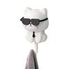 Cat Key Hook, Cat Key Hook | Pet Wall Hook - Cute Cat Key Hook with Sunglasses, Adhesive Coat Hook, Key Holder for Wall Decor, Coat Bag