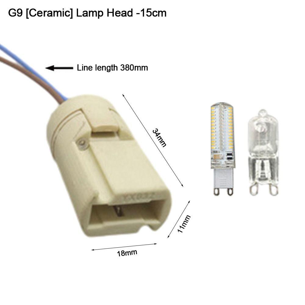 High Quality Wire Connector Lamp Holder G4/G5.3/G9 G4 Socket Plug Bulb Base Ceramic Head 10cm Lamp Socket for Halogen lamp