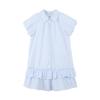 Robe chemise décontractée à manches bouffantes pour fille