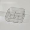 Clear Storage Box Desktop Makeup Organizer Plastic Container Lipstick Makeup Brush Shelf