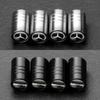 AJBR2 4PCS Car AMG Badge Wheel Tires Valve Caps Metal Dust Covers for Mercedes Benz W211 W203 W204 W210 W124 W202 W212 W220 W205 CLA