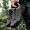 Extra large size hiking shoes men's autumn and winter outdoor sports shoes leather surface low-top hiking shoes small amount