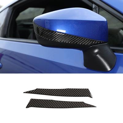 Soft Carbon Fiber Style Car Rearview Mirror Decoration Cover Strips Trim Fit For Toyota 86 GT86 For Subaru BRZ ZC6 2016-