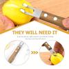 Citrus Lemon Peeler Tool Wood Handle, Ultra Sharp Lemon Rind Twist Peeler Tool Bar Bartender Lime Lemon Stripper