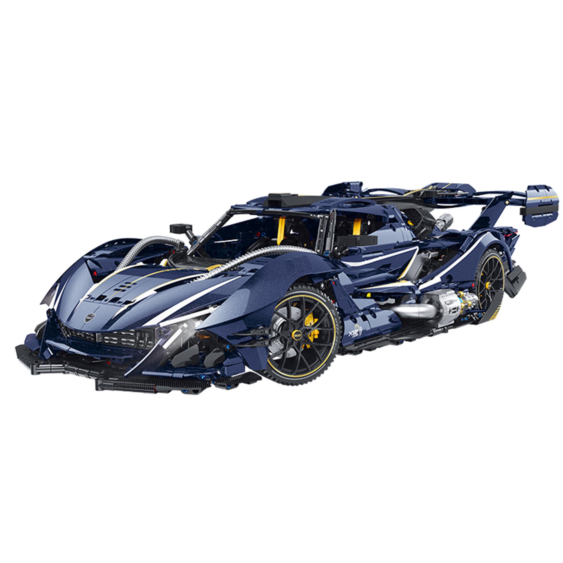GULY Gu Li 10641 Supercar 1:8 Remote Control Building Block Sports Car High-Difficulty Model Toy.