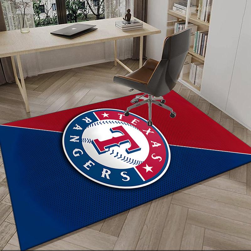 Baseball Rangers Map Carpet, Kitchen Rugs, Yoga Mat, Non-Slip Mats, Rug for Bathroom, Living Room Bedroom, Camping Rugs Christmas Gift