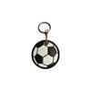 Football Pendant Leather Access Card Holder Keychain - Creative Small Gift and Backpack Accessory