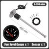 0-190 Ohm Fuel Level Guage Meter 400mm 450mm 500mm 550mm Fuel Level Sensor 52MM Fuel gauge For Marine Boat Car Truck