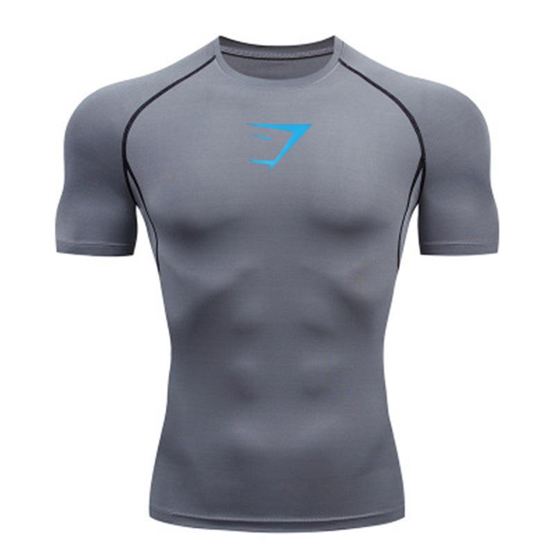 Y2Ktemu Men’s Quick-Dry Shark Gym Bodysuit: Short & Long Sleeve Options