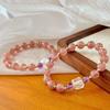 Vintage Natural Strawberry Crystal White Crystal Amethyst Bracelet Bracelet