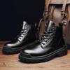 Fashion Men's Genuine Leather Winter Ankle Women Trekking Snow Black Designer Tactical Ankle Boots Outdoor for Men Work Shoes Sneakers