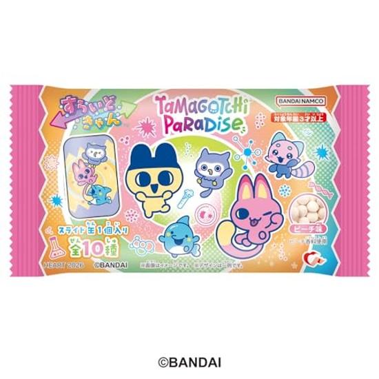 Heart Slide Cantama Gochi Paradise Peach Flavor Refreshing Candy / Food Toy Box Set 10