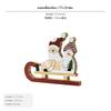 Christmas Wooden Decoration, Santa Saint Table Nordic Creative Gift Sleigh 17x14cm